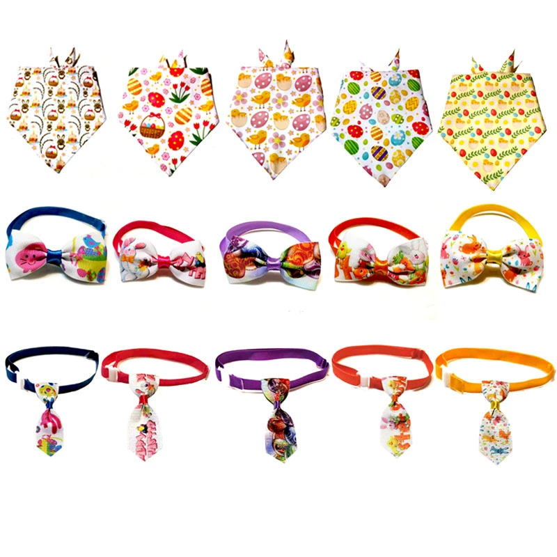 Pet треугольник полотенце собака кошка галстук Pet одеваются Cat головные уборы Pet Dress-Up Pet Пасхальный галстук-бабочка
