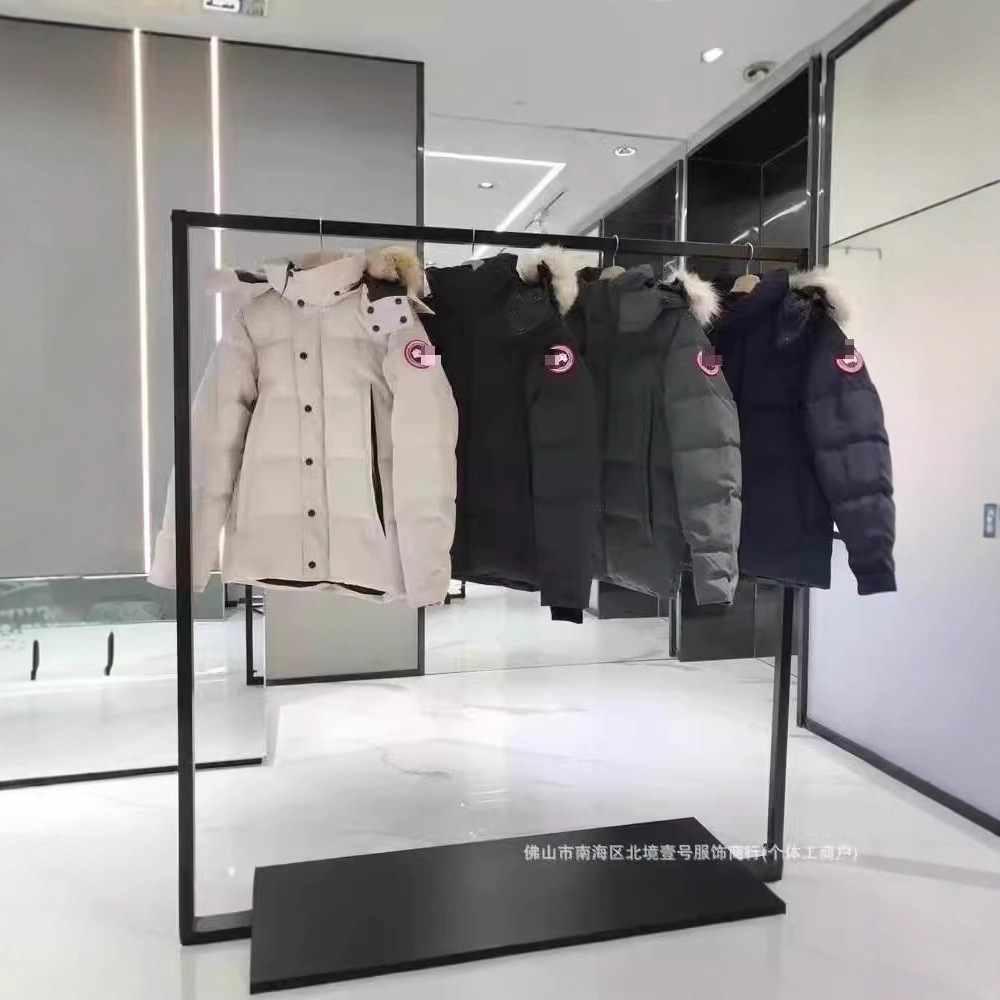 新款高端大鹅大口袋情侣派克棉服连帽加厚防风新雪丽3M棉服