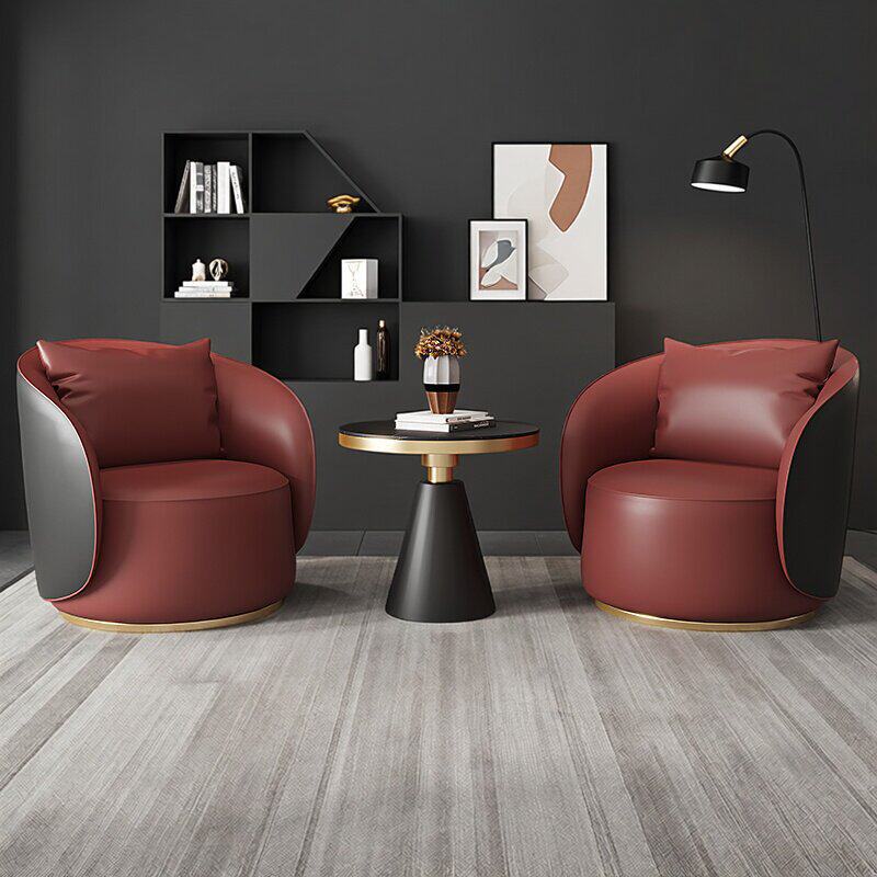 Hotel de lujo ligero recepción sala de ventas sofá / silla simple salón de belleza moderno simple combinación de mesas y sillas de ocio club