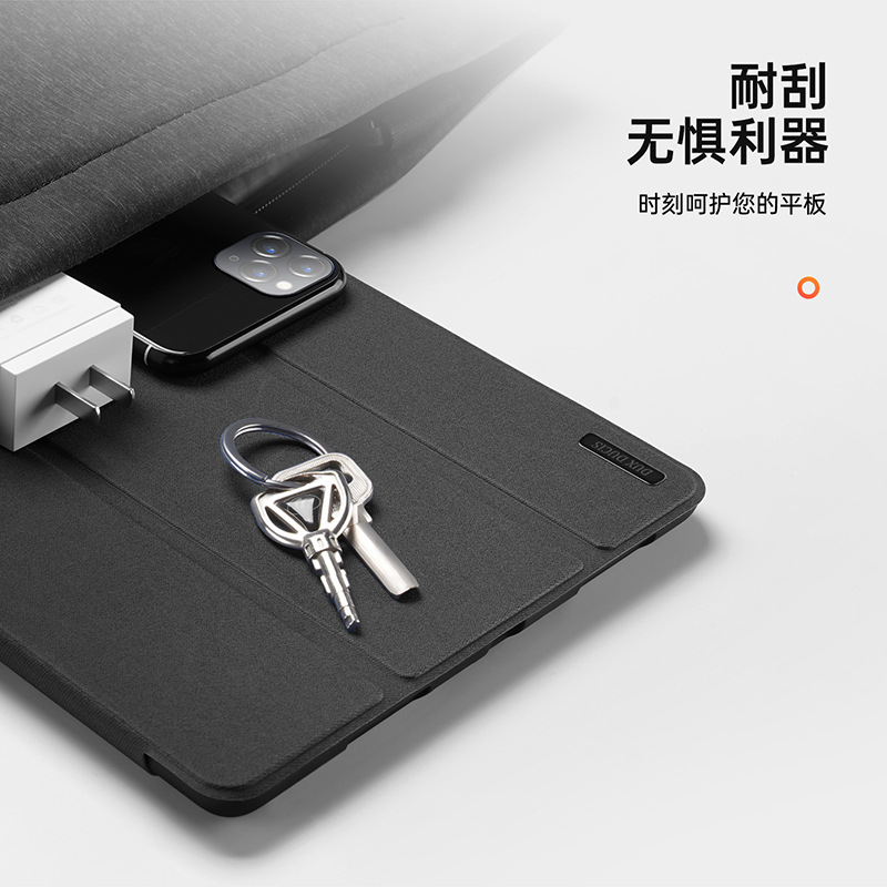 Aplicable para Xiaomi Pad8 Pro cubierta de placa plana con bolígrafo Xiaomi 7 simple cubierta triple plegable al por mayor a prueba de caídas