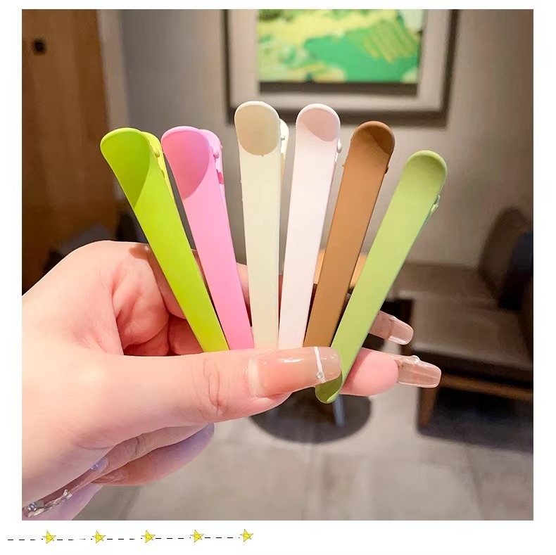 无痕发夹女侧边刘海夹洗脸化妆打理碎发一字夹头饰发卡夹子鸭嘴夹|undefined