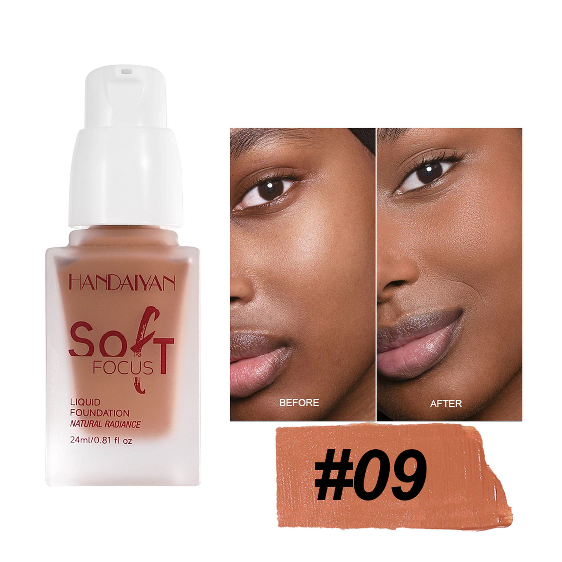 Base líquida transfronteriza opacificante duradero sin quitar el maquillaje, base humectante no pegajoso, maquillaje al por mayor.