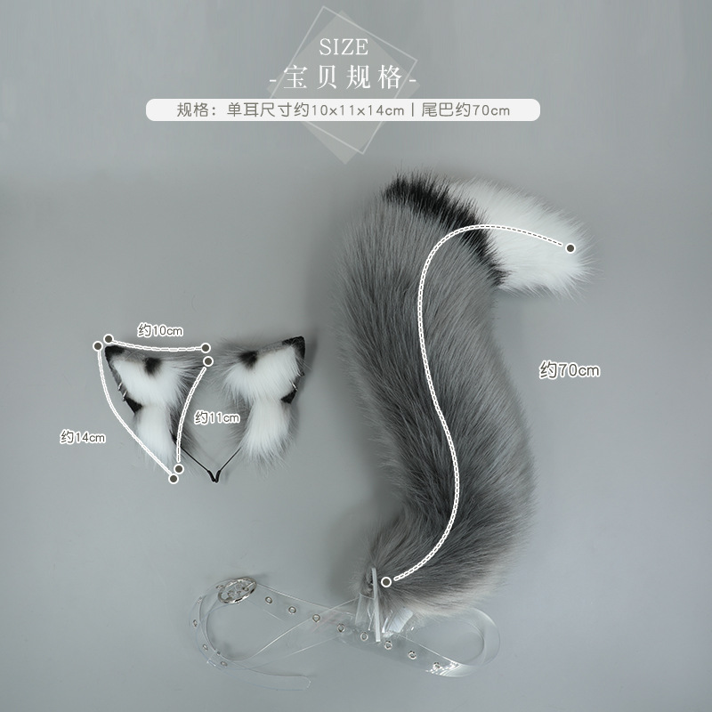 Simulación bestia oreja Linda felpa hecha a mano cómic show fiesta de vestir en vivo accesorios tocado accesorios para el cabello encantador zorro oído diadema