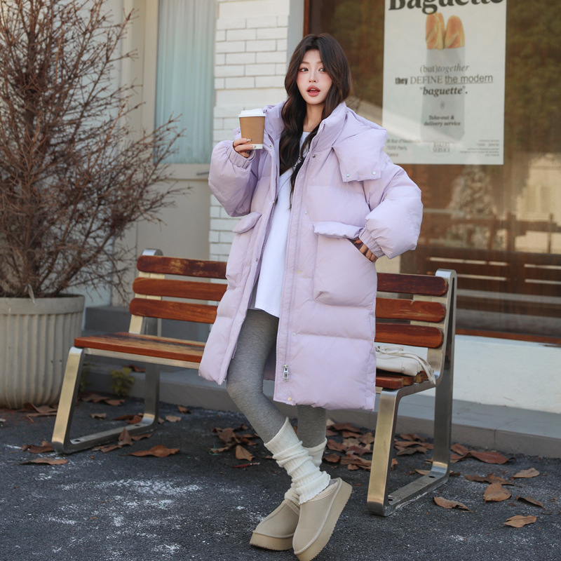 Plus Size down Jacket for Women, Mid-Length, Suitable for 200-Pound Women, 2025 Winter Hooded Maternity Coat, Thickened and Warm Plus Size down Jacket for Women, Mid-Length, Suitable for 200-Pound Women, 2025 Winter Hooded Maternity Coat, Thickened and Warm