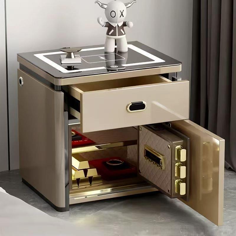 【For Regular Customers】Smart Home Bedside Table Safe, Wireless Integrated Multifunctional Simple Bedroom Safe