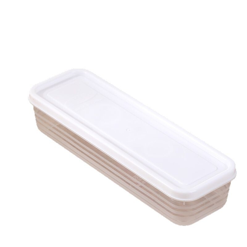 ホームキッチンコリアンダー収納ボックス長方形食品収納ボックスプラスチック冷蔵庫冷蔵密封ネギ保存ボックス|undefined