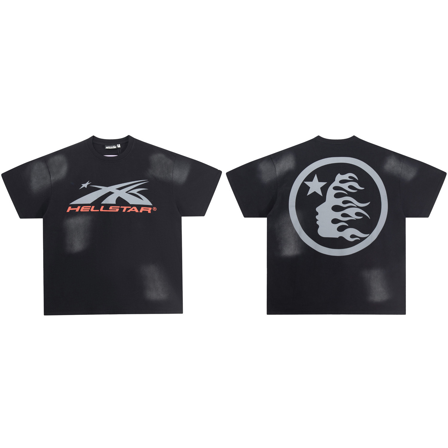 Hellstar Studios T-shirt Logo Flame Black