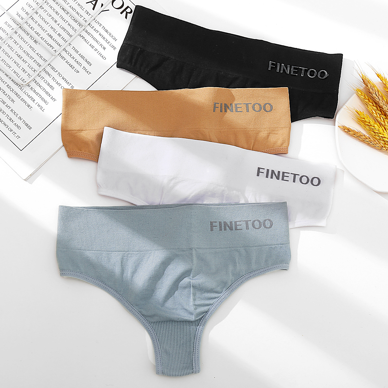 Finetoo new cotton ladies underwear low...