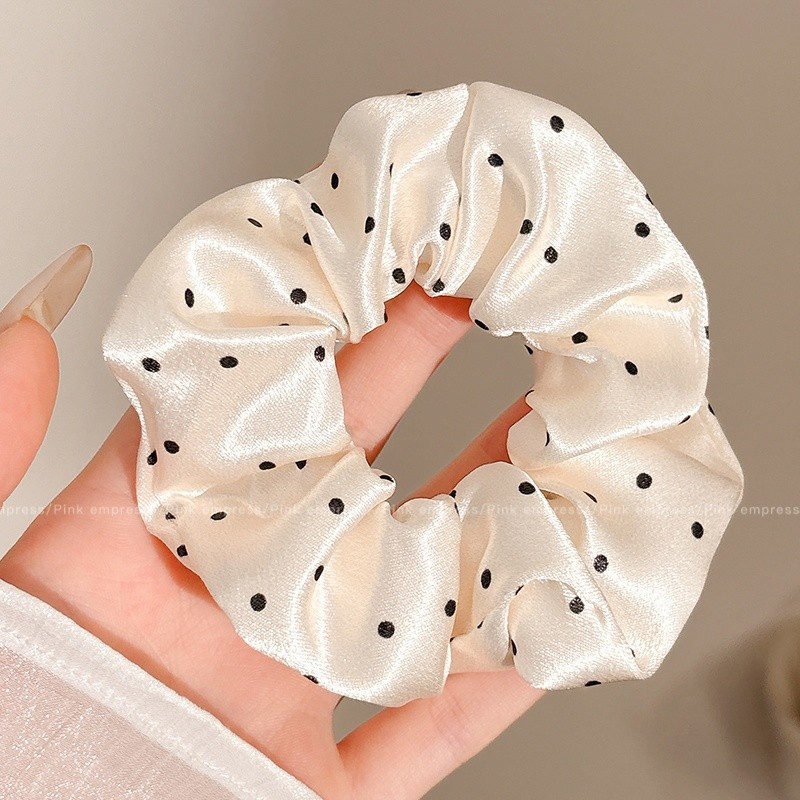 BM francés anillo de intestino grueso anillo de pelo de intestino grueso retro simple cuerda de pelo de tela de todo fósforo cuerda de pelo de salchicha grasa Internet celebridad accesorios para el cabello al por mayor