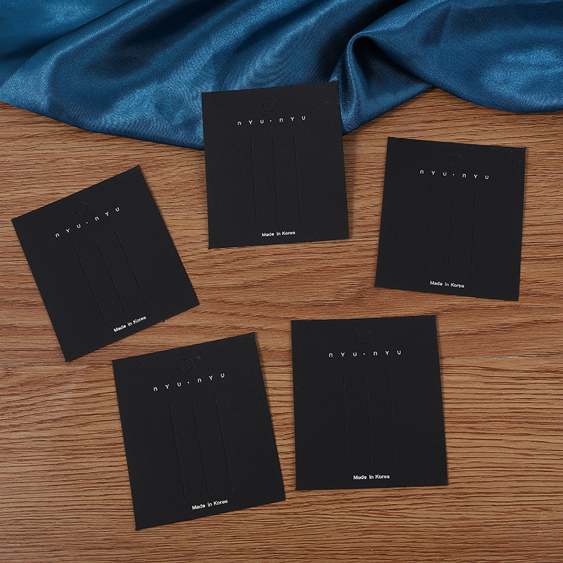 卡纸NYU黑色发夹卡纸发饰卡纸饰品展示卡纸批发量大优惠