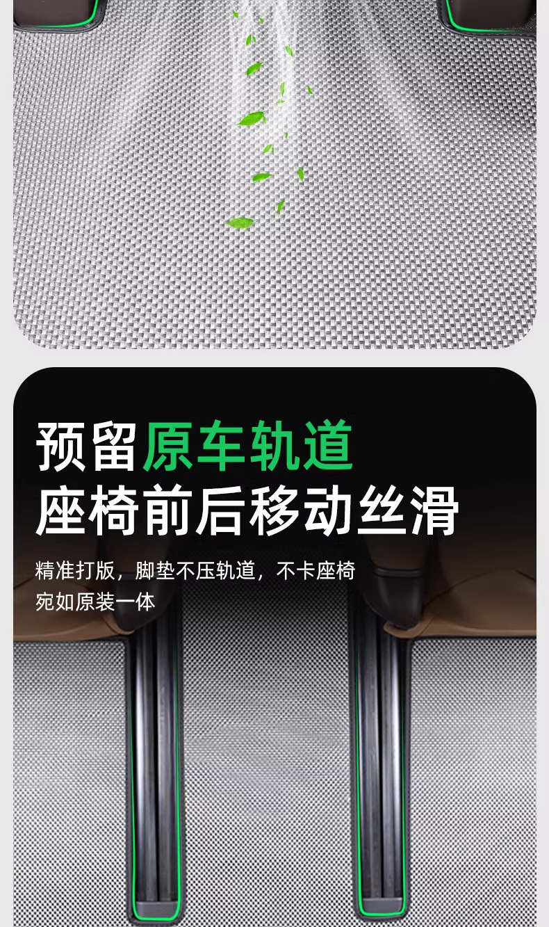 22-26 Models of Denza D9 Special Floor Mats, Quick-Drying, Easy to Care For, Stain-Resistant, Middle Row/Full Car Carpet Floor Mat Accessories