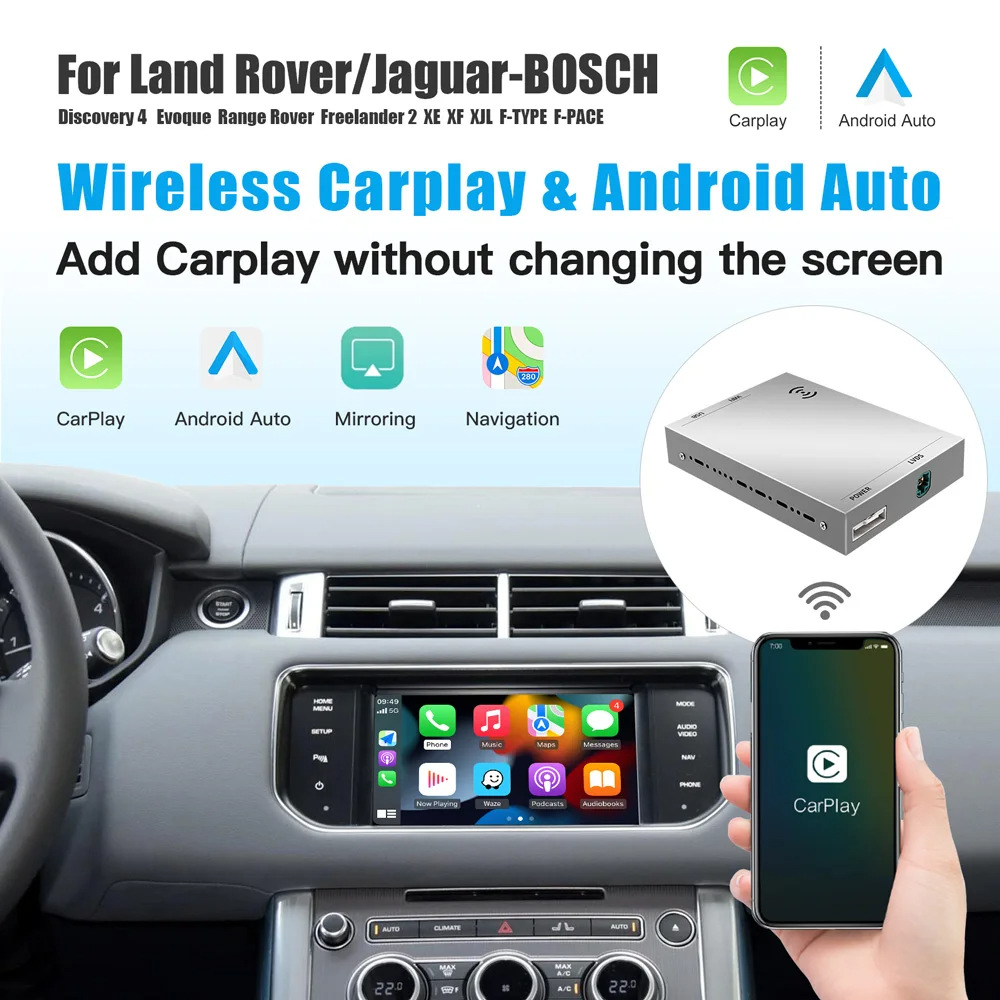 Suitable for Jaguar Land Rover Wireless Apple Carplay Android Auto Navigation Bosch Harman System