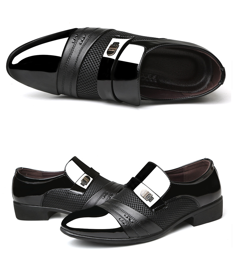 Meeste kingad Kevad ja sügis Uued meeste kingad Äri ametlikud meeste nahkkingad Suured Briti vabaaja kingad Meeste kingad_voghion.com