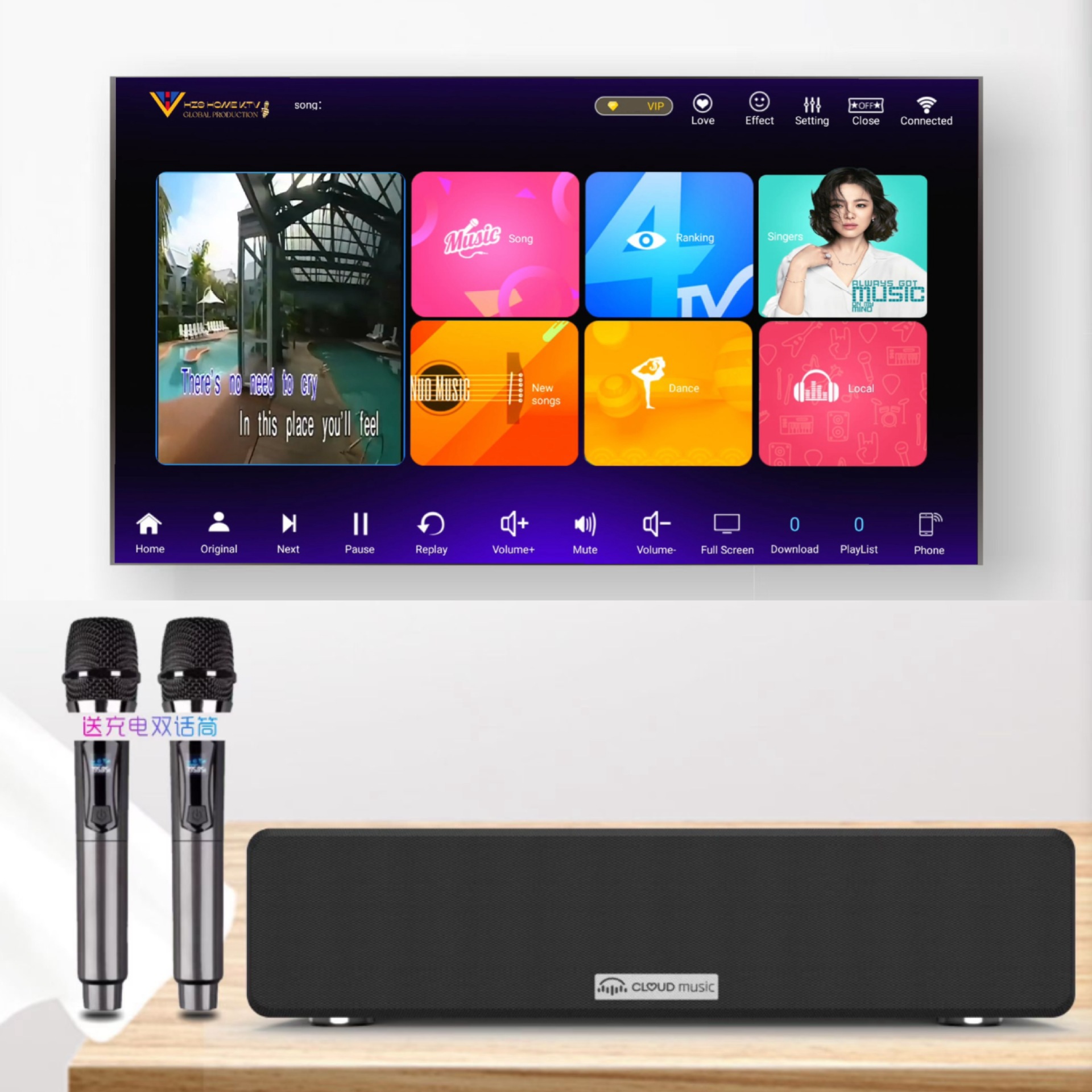 Foreign Trade English Karaoke All-In-One Machine, Karaoke Machine, Audio Entertainment, Integrated Amplifier, Set-Top Box, Integrated Music Cloud K9 Home Version