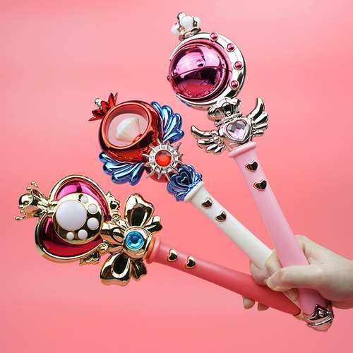 Light Music Magic Wand Princess Girl Toy Glowing Small Toy Glitter Fairy Wand Children's Electric Toy