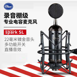罗技Blue Spark SL火花K歌主播电容麦克风大振膜录音话筒