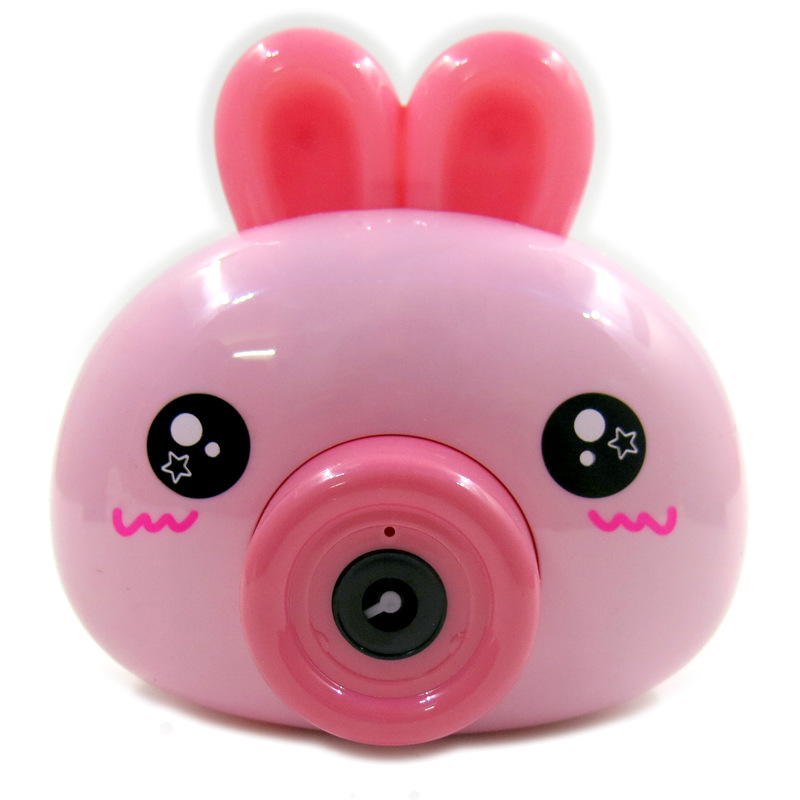 Nuevos niños de deportes al aire libre ocio dibujos animados luz música burbuja máquina juguete conejo burbuja Cámara comercio exterior