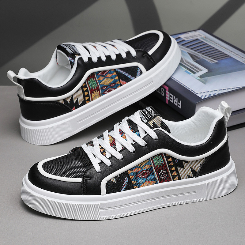 Las zapatillas de deporte de moda para hombres se pueden usar en todas las estaciones. Nuevos zapatos de hombre de suela gruesa a juego de colores diarios, cómodos y versátiles