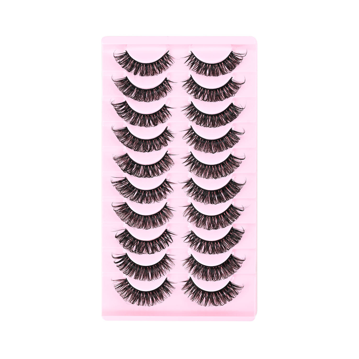 Las pestañas falsas rusas de una pieza de ojos naturales de imitación de pestañas rollo de pestañas densas al por mayor comercio exterior transfronterizo