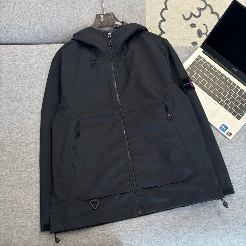 Cross-Border Stone Outdoor Weatherproof Island-Style Multi-Zip Softshell Jacket Wholesale