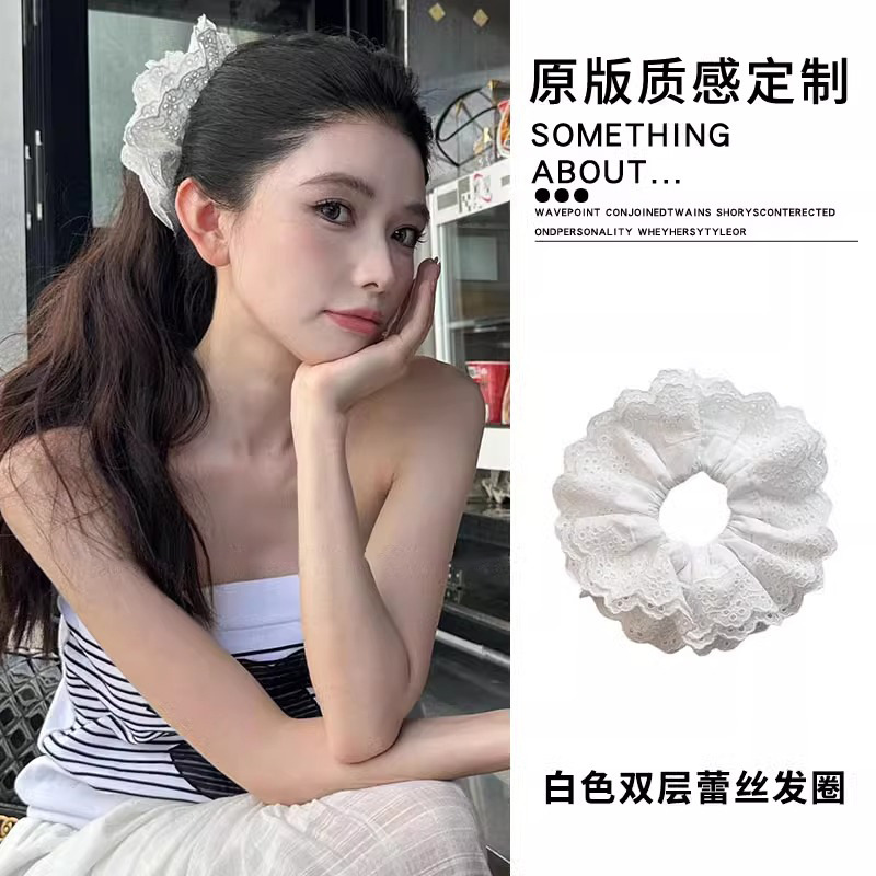 Estilo perezoso francés, gran raya para el cabello de intestino grueso, mujer 2025, nuevo estilo, ballet de alta gama, correa para la cabeza