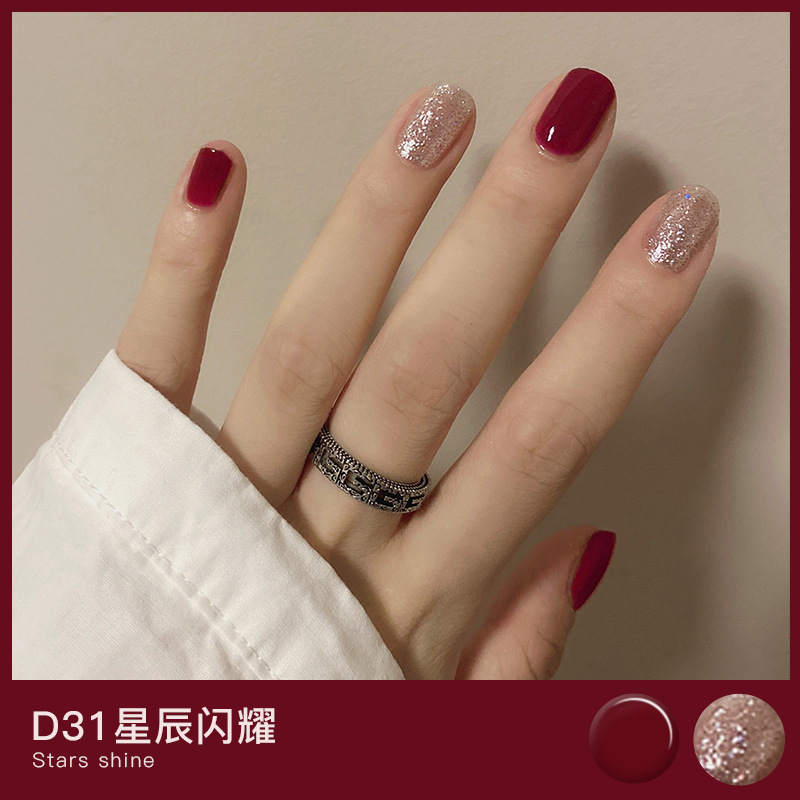 Kit de esmalte de uñas gemelo mate y brillo ，Acabado brillante ，esmalte de uñas