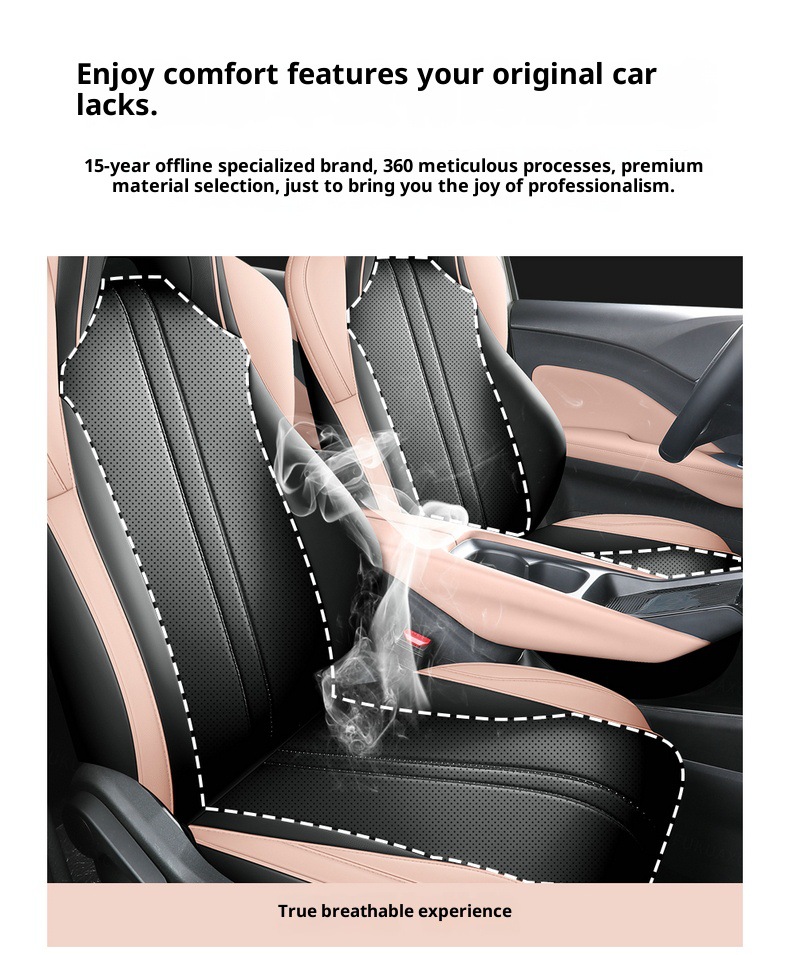 New Seagull Full Leather Car Seat Cushion for All Seasons, Left-Hand Drive Overseas Right-Hand Drive Seat Cover, Cross-Border Full-Cover Car Seat Cushion