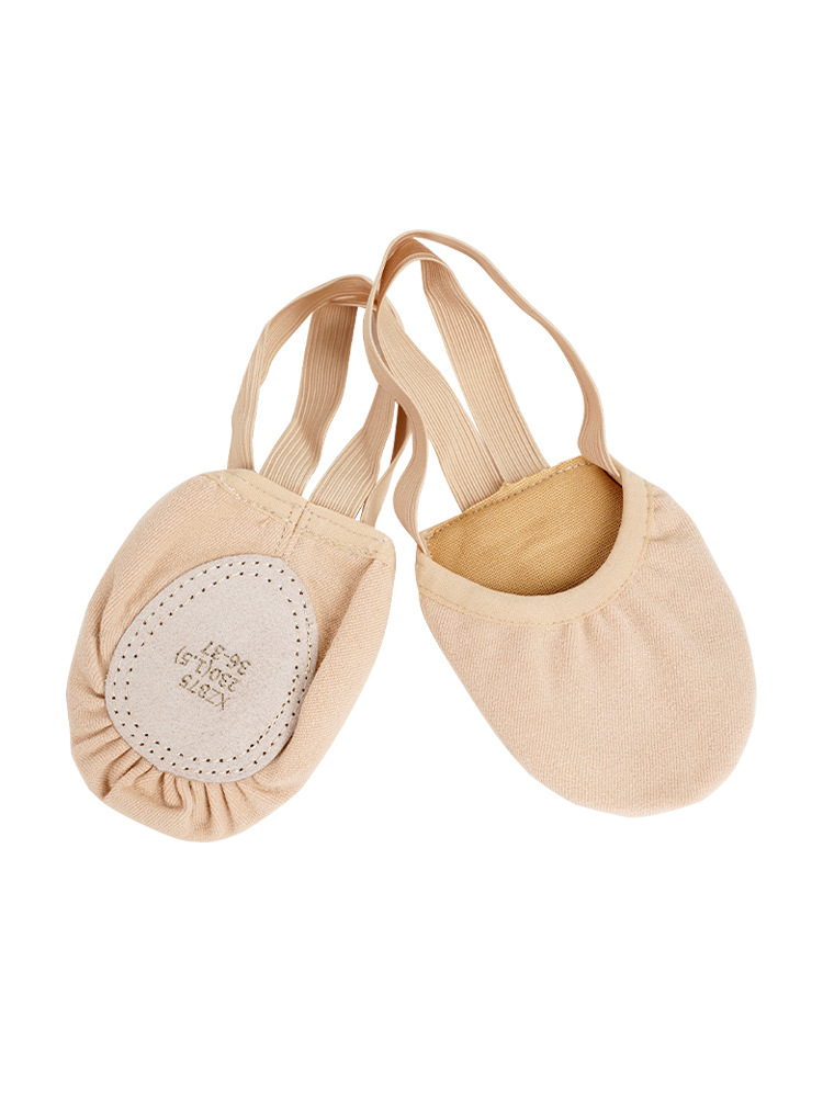 Zapatos de baile de tela elástica para niños Ballet de Mujer Zapatos de medio pie giratorios zapatos de ejercicio de fondo suave zapatos de cuerpo de examen de arte para adultos