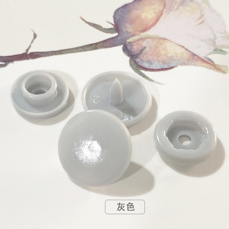 T3T5T8 impermeable con botón a presión de resina plástica, botones de ropa de bebé, botones invisibles, botones de color sin costura