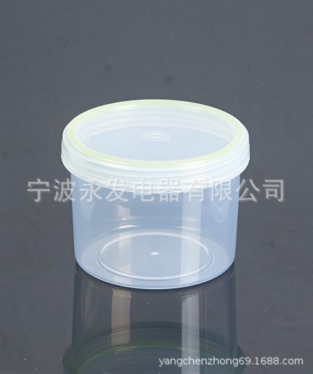 360ml塑料直筒广口罐 180g烘焙点心盒加厚花茶糕点带盖罐中ZT-028