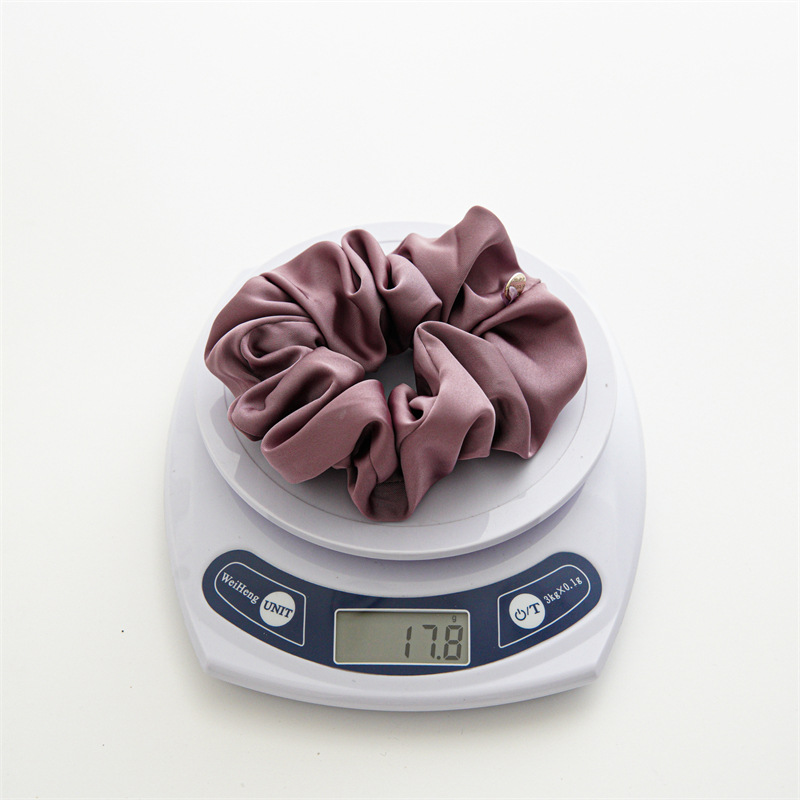 30g Weight Hair Tie Hair Accessories Type 1 Piece Quantity Daily, Party Occasion satin Material Solid Color Pattern Women's Gender Simple Style, Classic Style Style Women's Simple Style Classic Style Solid Color Satin Hair Tie 3