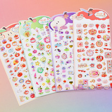 苹果乐园立体水晶儿童贴纸卡通动物小熊猫咪手机壳礼物装饰手工贴