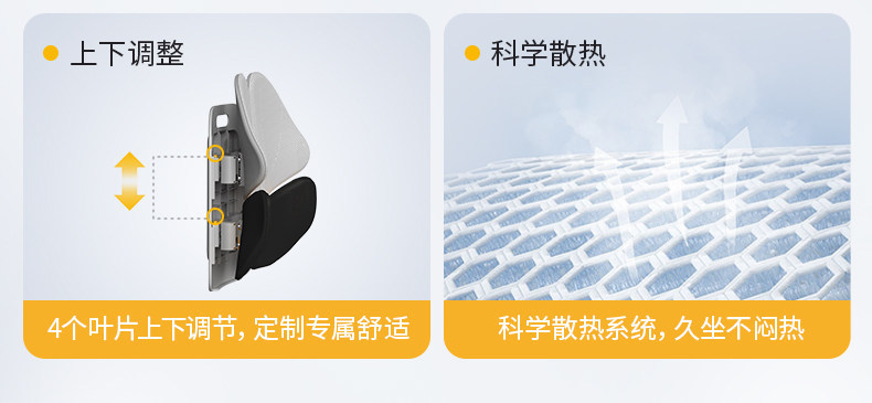 Ergonomic backrest cushion, lumbar support for car, office lumbar support, back support tool, lumbar support