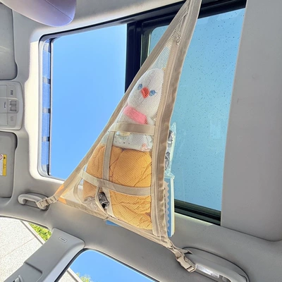 Car storage bag/box – Car Accessories Three-Handle Net
