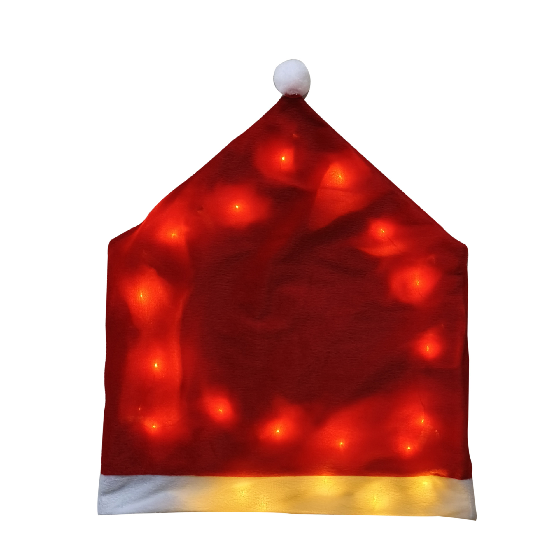 2024 transfronterizo nuevo estilo de silla luminosa de Navidad cubierta de lámpara luminosa cubierta de respaldo de Santa Claus suministros de Navidad