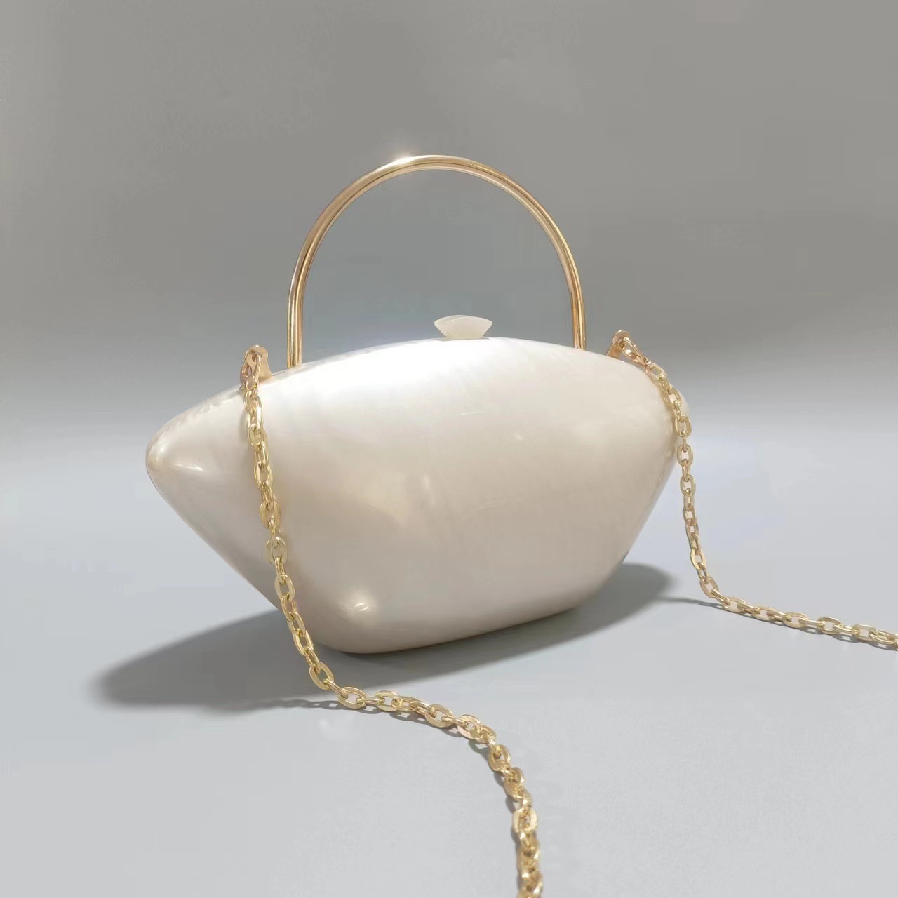 All Seasons Season Arylic Solid Color Dumpling Shape Evening Bags