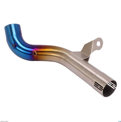 Suitable for BMW motorcycle F750GS Exhaust pipe - f-750-850-stainless-steel-burning-blue-to-drum-middle-section