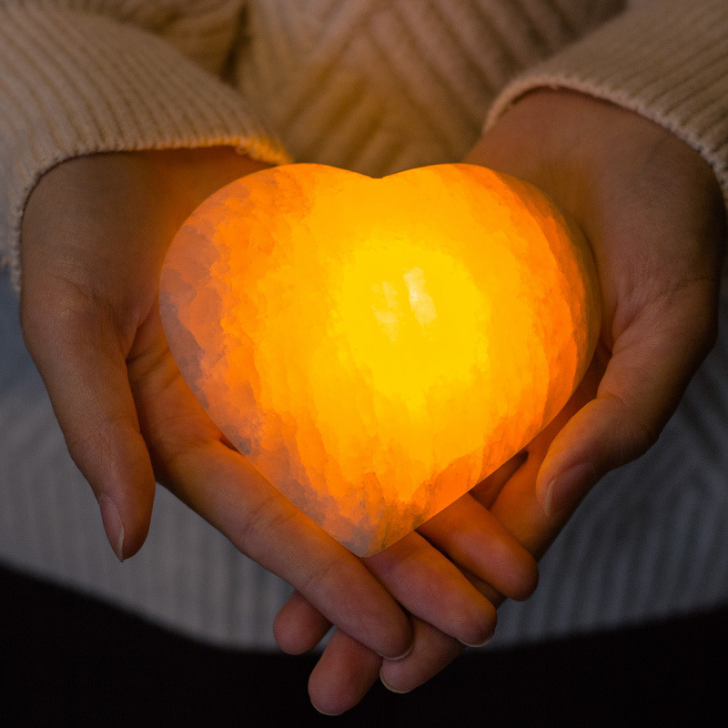 Natural ore love charging induction night light personalized pat light bedside atmosphere light holiday romantic gift light Natural ore love charging induction night light personalized pat light bedside atmosphere light holiday romantic gift light