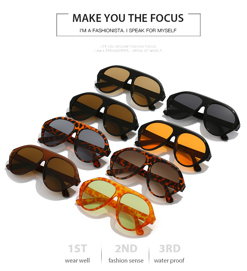 50g Weight Full Frame Glasses Structure Sunglasses Classification Ac, UV400 Protection Lens Material toad glasses Glasses Style Outdoor, Travel Occasion Solid Color, Leopard Pattern All Seasons Season Unisex Gender Retro Style Grey, Black Color Retro Solid Color Leopard Ac UV400 Protection Toad Glasses Full Frame Women's Sunglasses 14
