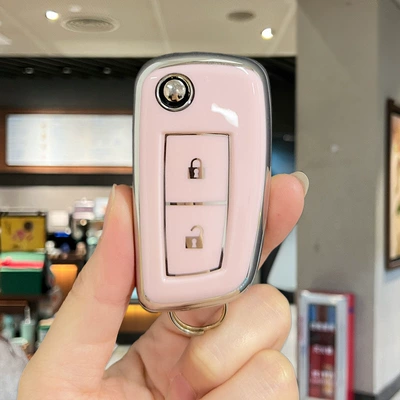 Car key bag – Car Key Set Qijun Teana - nissan-b-model-2-button-glossy-powder-single-shell