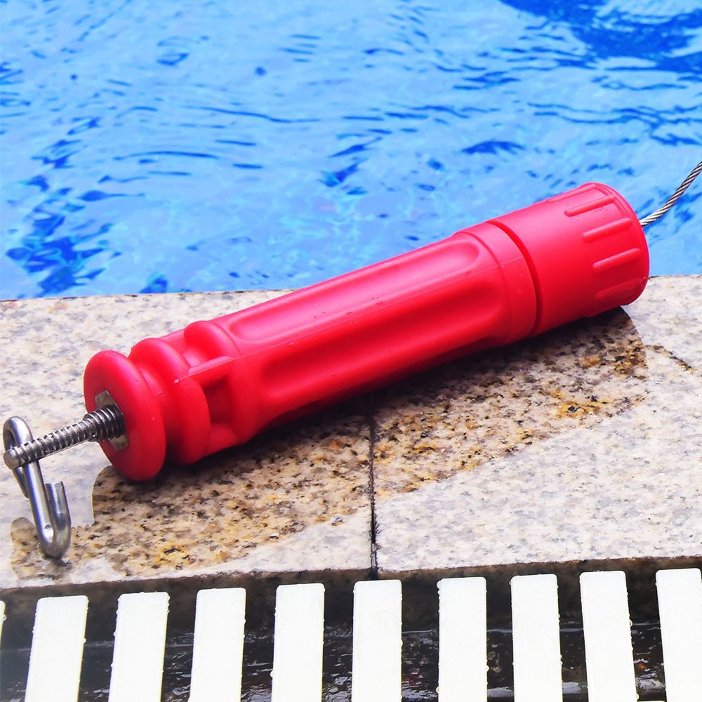 Piscina swimlane línea más apretado Acero inoxidable flotación piezas incrustadas tornillo fijación gancho accesorios de línea de natación