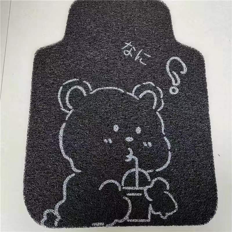 Car Anti-Slip Wire: Universal Universal Foot Pad - milk-tea-bear-front-1-pc