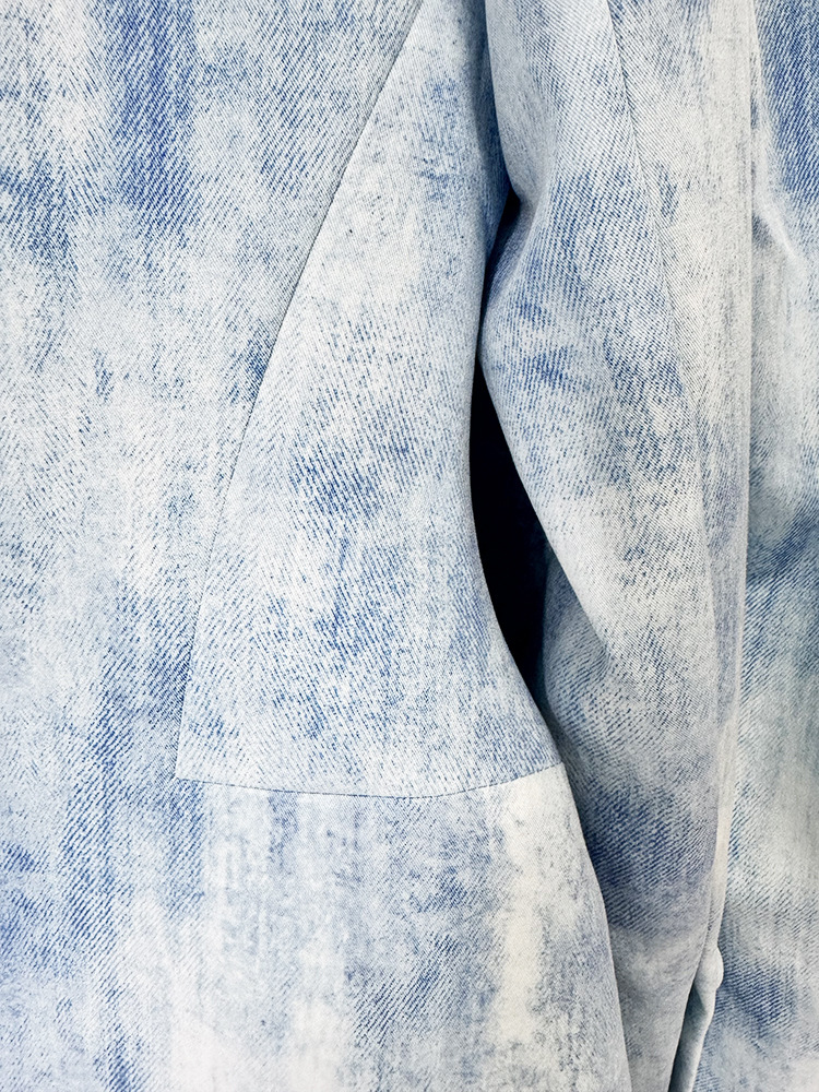 Spring Tie Dyed Printed Slim Fit Mid Length Blazer Trousers Two Piece Set 12 Spring Tie Dyed Printed Slim Fit Mid Length Blazer Trousers Two Piece Set