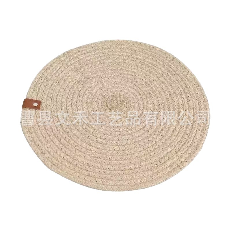 Mantel Individual Tejido de Paja Aislamiento Térmico para Mesa de Comedor y Cocina