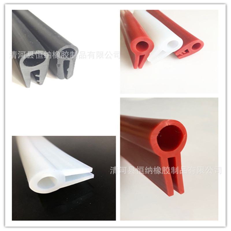 脉冲除尘设备硅胶条R型顶泡密封条 布袋收尘器硅胶条