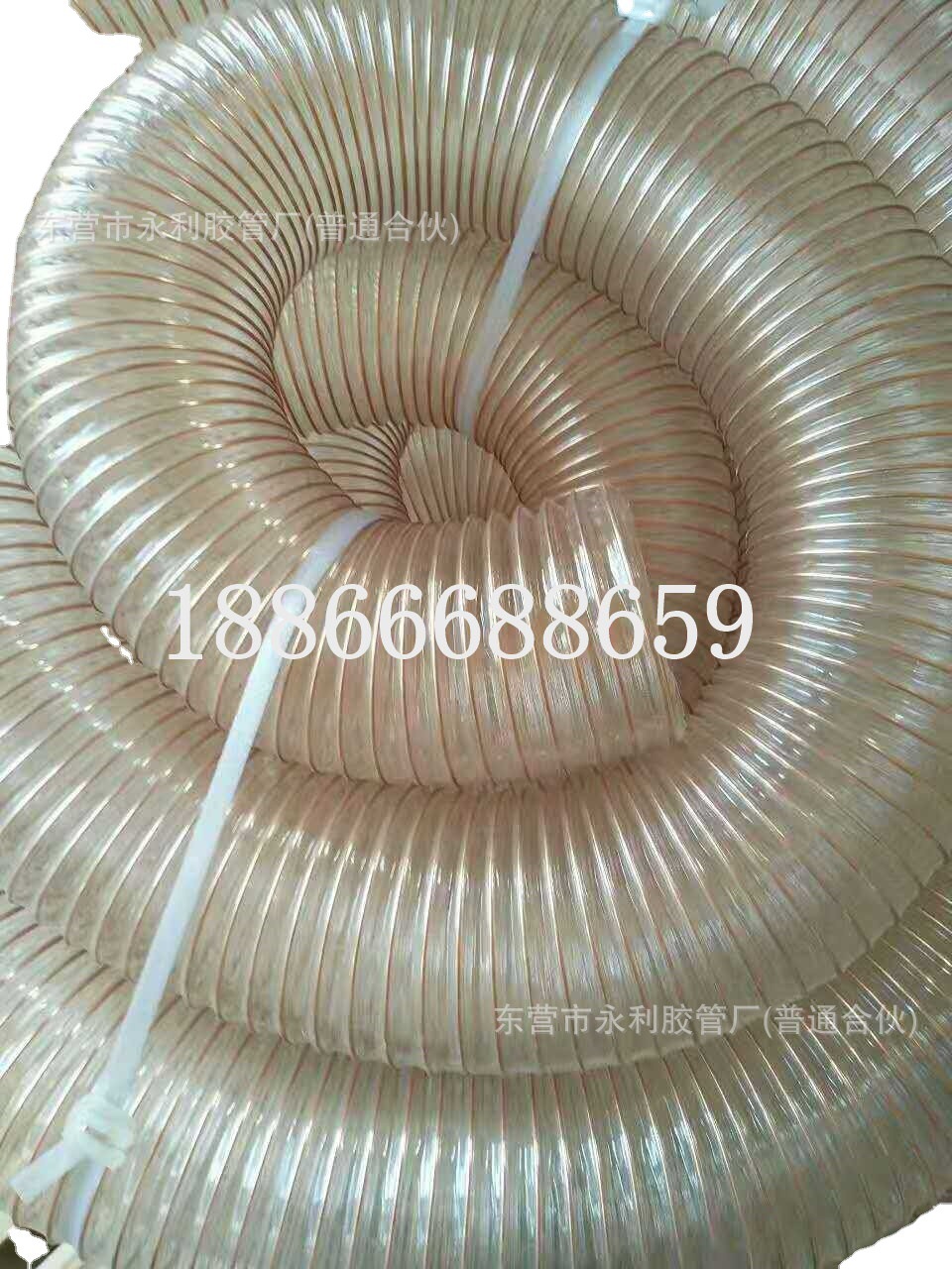 DN100 110 120镀铜丝软管 吸尘软管PU钢丝软管 耐磨铜丝管吸尘管