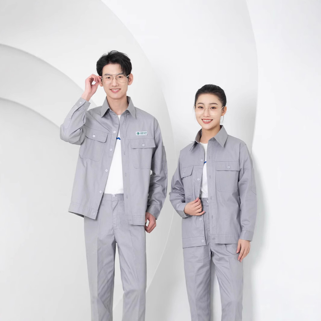 Summer Short Long Sleeve Cotton National Grid Work Clothes suit Men's Cotton Electric Power Jacket Pants Power Labor Protection