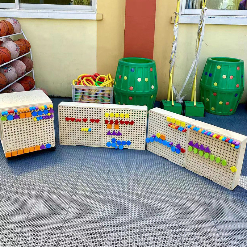 幼稚園構築早期教育多用途子供の教育壁パズルビルディングブロックビーズ操作パズル屋内教育玩具|undefined