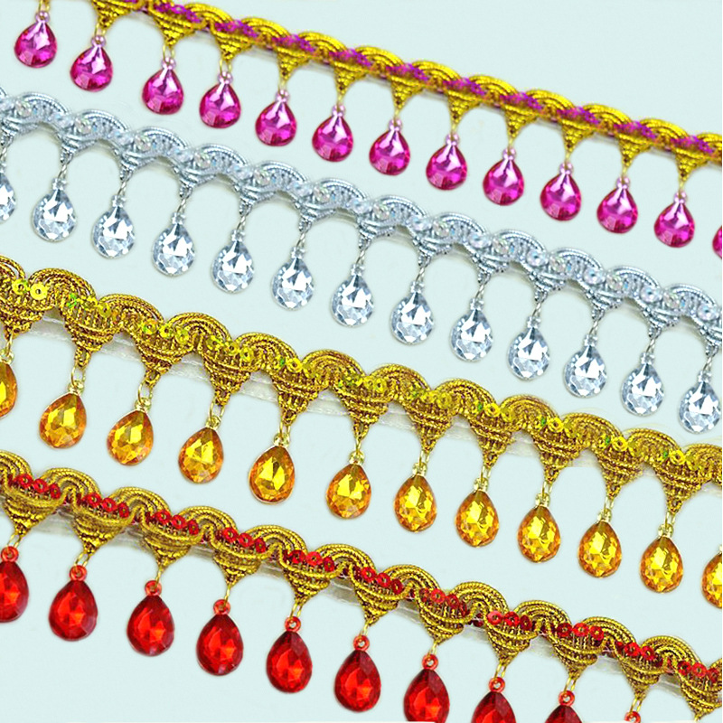 Factory spot Golden Pendant Calcut Curtain Clothing Supplementary…