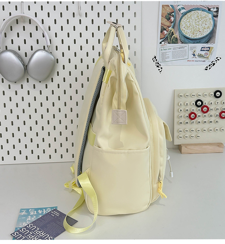 Kids Backpacks High Value Schoolbag Cream Cute Versatile Backpack Junior High School Student Schoolbag Female Dopamine Backpack_voghion.com